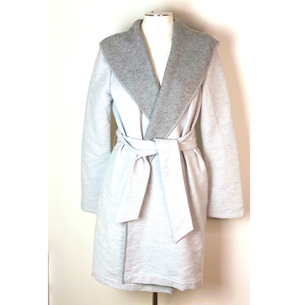 BEC & BRIDGE Grey Soft Oversized Wrap Sweater Coat